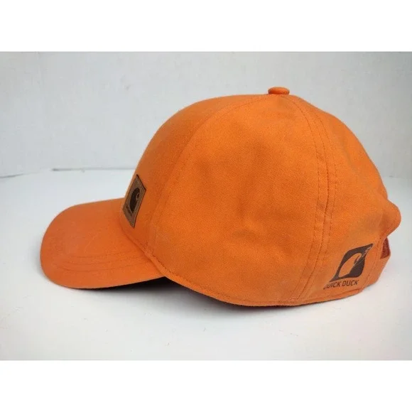 Hard To Find Colorway CARHARTT Orange Quick Duck Adjustable Hat NWOT - Picture 3 of 9